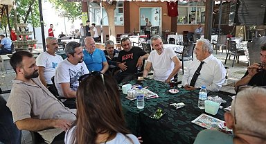 Başkan Şadi Özdemir Demirci'de mahalle halkını dinledi