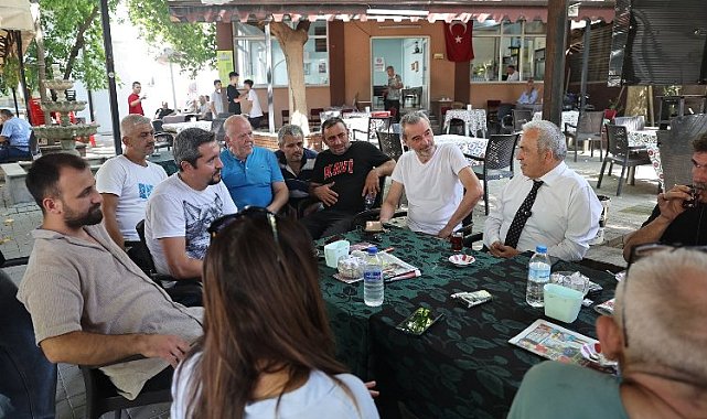 Başkan Şadi Özdemir Demirci'de mahalle halkını dinledi
