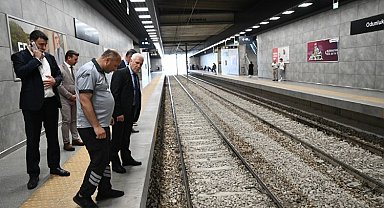 Bursa'da seferlerin normale döndüğü Odunluk İstasyonu'na ziyaret