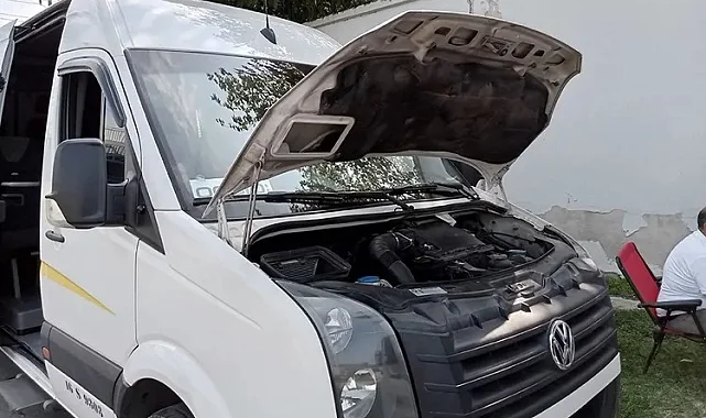 Bursa'da servis şoförleri sıcaklardan şikayetçi