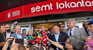 Bursa'nın ilk semt lokantası Özgür Özel'in katılımıyla açıldı