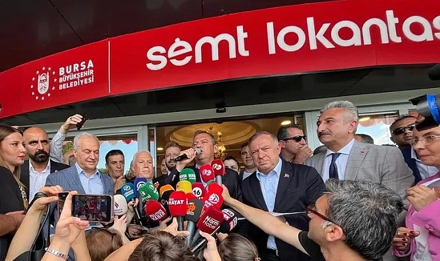 Bursa'nın ilk semt lokantası Özgür Özel'in katılımıyla açıldı
