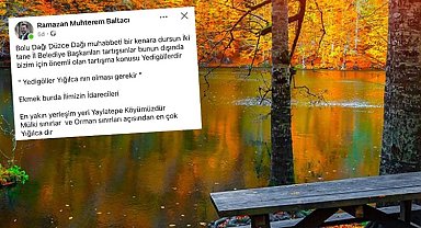 'Dağ' tartışmasına 'Yedigöller' de eklendi... Baltacı: Yedigöller Yığılca'nın olması gerekir