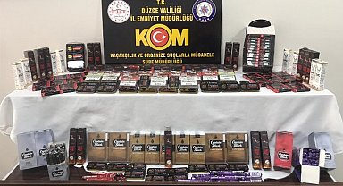 Düzce'de kaçakçılık operasyonu