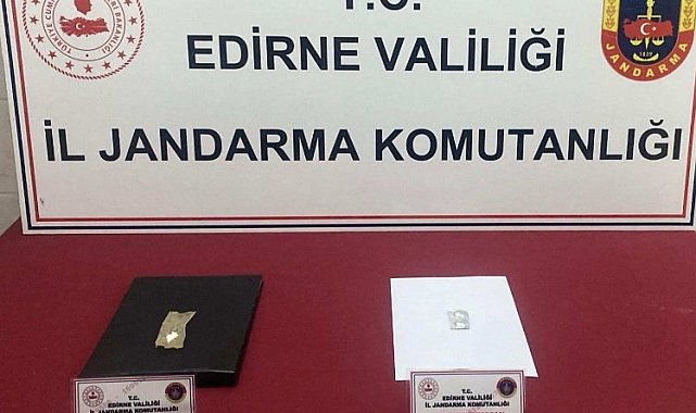Enez'de uyuşturucu ele geçirildi
