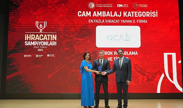 GCA, TİM ihracat şampiyonları listesinde 2'ncilik ödülüne layık görüldü