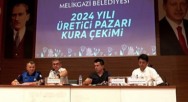 Kayseri Melikgazi Belediyesi Köy Pazarı'nda kuralar çekildi