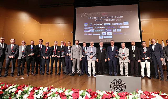 Kayseri Oda Borsa Ortak Meclis Toplantısı ve Kayseri'nin Yıldızları Ödül Töreni KTO'da yapıldı