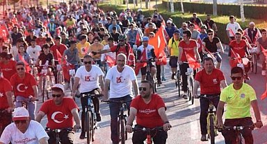 Kayseri'de 15 Temmuz'a özel bisiklet turu