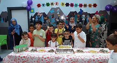 Kayseri'nin engelsiz çocuk evinde doğum günü etkinliği