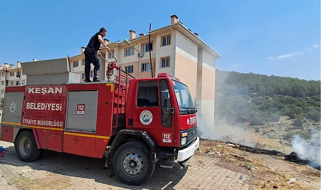Keşan'da İtfaiye Müdürlüğü, 6 ayda 834 olaya müdahale etti