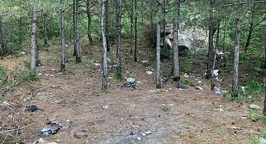 Kestel'in Saitabat Şelalesi yolu, alkoliklere mesken oldu