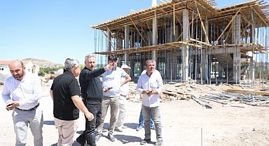Melikgazi Belediyesi Yunus Emre Cami hızla yükseliyor