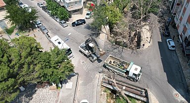 Tarihi dokuların güzergahında el işçiliğiyle temizlik yapıldı