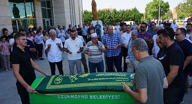 Uzunköprü'de eski başkan Çobanoğlu'na son görev