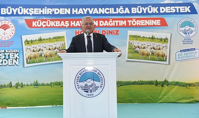 Başkan Büyükkılıç'tan 9 bin 788 besicinin su faturasına 16 milyon TL'lik destek