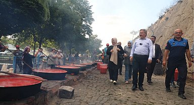 Başkan Palancıoğlu, Salça Günleri etkinliği kapsamında Evliyalar Parkı'nı ziyaret etti