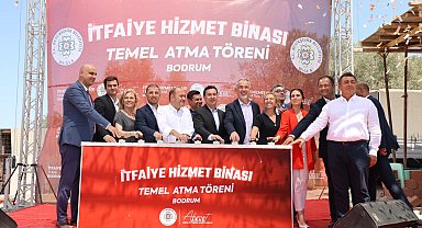 Bodrum'da itfaiye hizmet binasının temeli atıldı