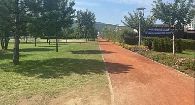 Bursa'da sıcak hava nedeniyle parklar boş kaldı