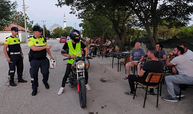 Edirne Keşan'da motosiklet sürücülerine eğitim