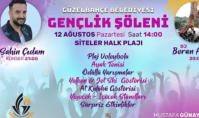 Güzelbahçe'de Gençlik Şöleni başlıyor