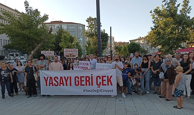 Hayvanseverler Keşan'dan seslendi: "Yasayı Veto Et"