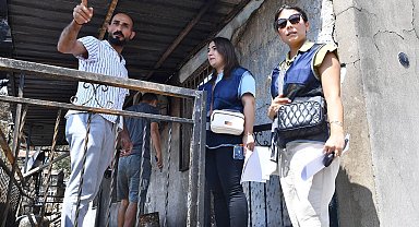 İzmir'de yangınzedelerin kapıları tek tek çalındı
