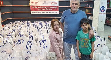 Kalbi Selim Derneği ve UTEP'ten 300 aileye gıda yardımı
