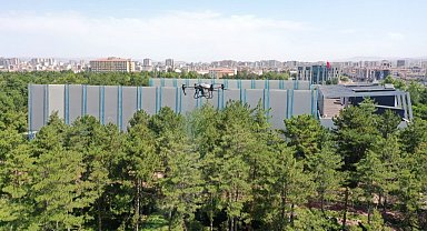 Kocasinan Belediyesi açık alanları drone ile ilaçlıyor