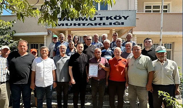 Mahmutköy kuru fasulyesi'nin coğrafi işaret tescil belgesi teslim edildi