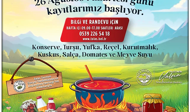 Talas'ta kışa hazırlık günleri başlıyor