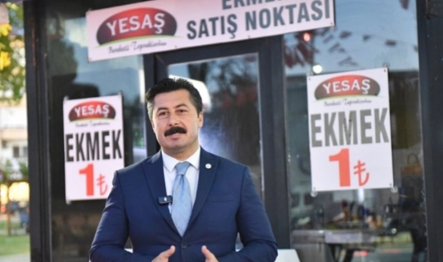 Yenişehir'de ekmek 1 TL'den satılmaya başlandı
