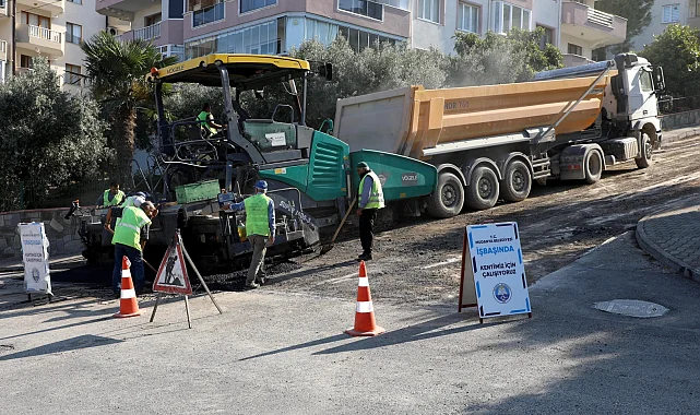 Bursa Mudanya'da yollara yerel bakım