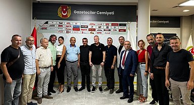 Düzce gazeteciler cemiyetine destek ziyareti