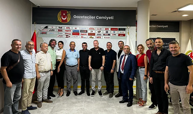 Düzce gazeteciler cemiyetine destek ziyareti