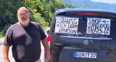 Gurbetçiden "Cumhurbaşkanı Erdoğan sesimi duy" eylemi
