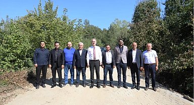 İnegöl Süle Mahallesi'nde parke taş ve arazi yolu çalışması tamamlandı