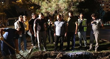 Kayseri Büyükşehir ve KASKİ'den kentin ulaşım konforu için gece yarısı mesaisi
