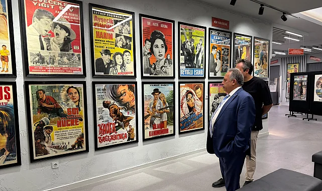 Kayseri'de Yeşilçam Nostaljik Film Afişleri Sergisi'ne yoğun ilgi