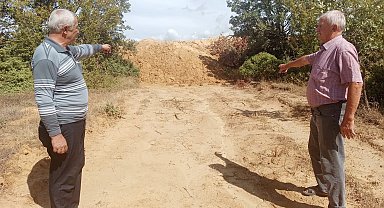 Keşan OSB'den dolayı tarlalarına giremiyorlar