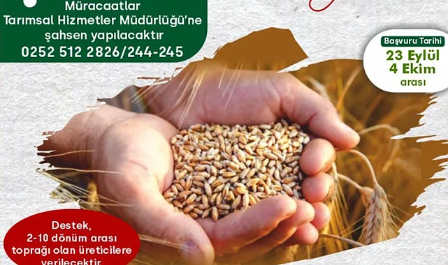 Milas Belediyesi'nden çiftçilere tohum desteği sağlanacak