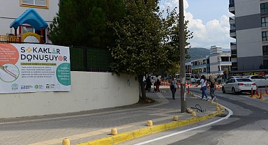 Nilüfer'de sokaklar çocuklar için dönüşüyor