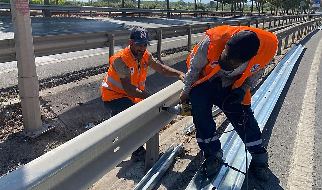 Sakarya Büyükşehir Çevre Yolu'nda 'güvenli ulaşım' için mesaide