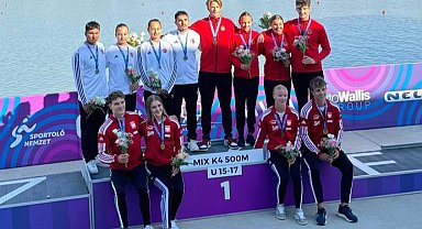 Sakaryalı kanocudan Macaristan'da 'ay-yıldız' imza