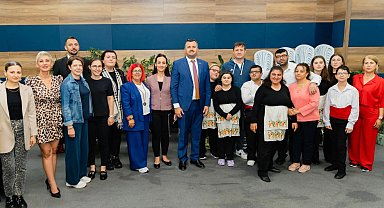 Saray'da Başkan Taşyasan'dan özel çocuklara moral
