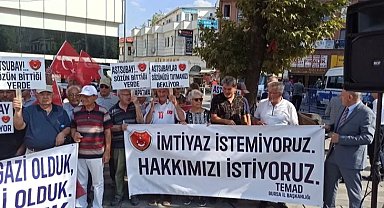 TEMAD Bursa İl Başkanlığından astsubay tazminat hakları için basın açıklaması