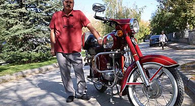 42 yıldır kullandığı motosikletini oğlundan dahi kıskanıyor
