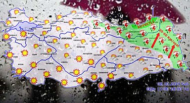 8 Ekim hava tahmin raporu yayımlandı... Doğu Anadolu'da yağışlara dikkat!