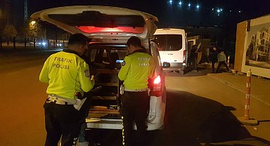 Adıyaman'da Saat Kulesi önünde kaza