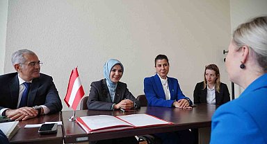 Aile ve Sosyal Hizmetler Bakanı Göktaş, Avusturya'lı ve Kuzey Makedonya'lı bakanlarla görüştü